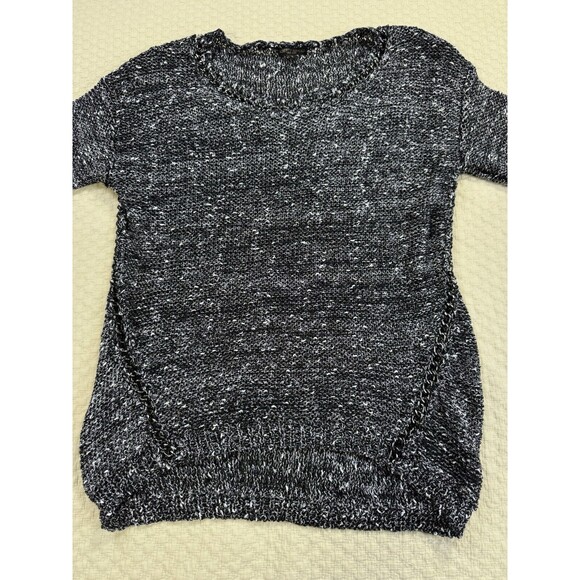 Alberto Makali Lagenlook Sweater Chain Blouse‎ | Black Gray | Size Small - Picture 3 of 15
